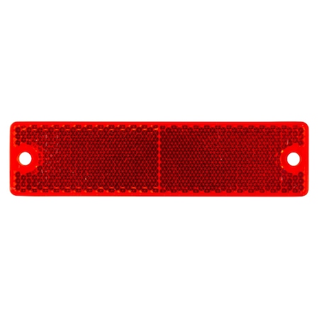 Reflector, Mini, Stick-On, Red, Rectangle MPN:40132