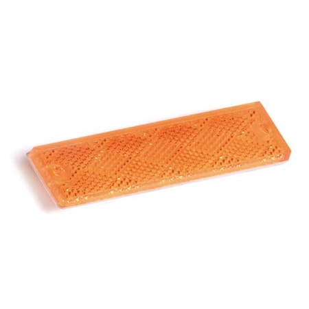 Reflector, Rectangular, Amber, 4-7/16