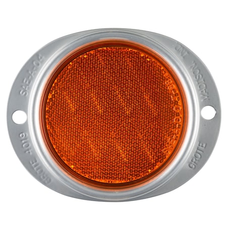 Reflector, Armored, Yellow, Dia 3 5/8 In MPN:40193