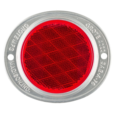 Reflector, Armored, Red, Dia 4 11/16 In MPN:40232