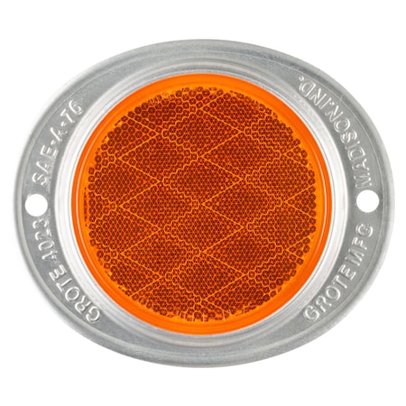 Reflector, Armored, Yellow, Dia 4 11/16 In MPN:40233
