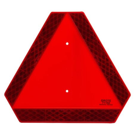 Reflector, Triangle, Orange, Red, 13-3/4