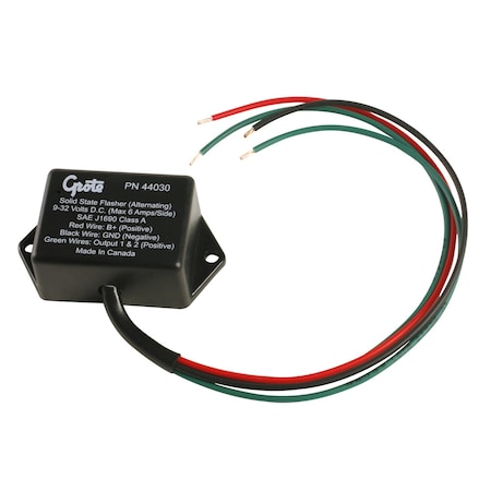 Automotive Flasher, 9-32V DC Volt Rating, Blunt Cut Wires MPN:44030
