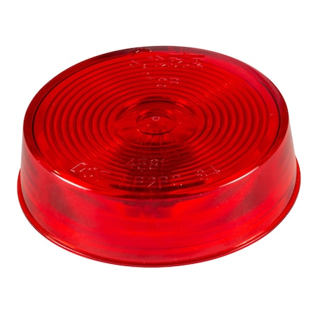 Clearance Marker Lamp:, Clearance Light, Incandescent, Round, Red, Bracket/Grommet, Permanent MPN:45812