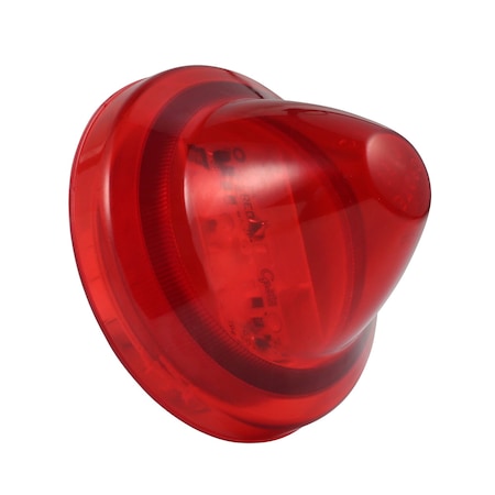 Marker Lamp, 2-1/2 In, Beehive, LED, Red MPN:47222