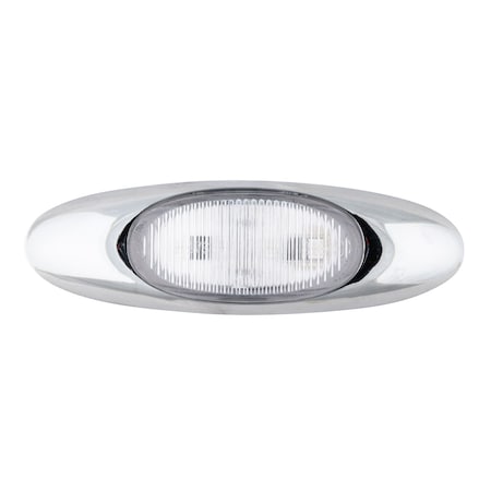 Lamp, Chrome Bezel, LED, MicroNova, Red MPN:47982