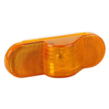 Side Turn MarkerLamp, Oval, Yellow, 6-1/2