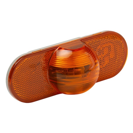 Side Turn MarkerLamp, Oval, Yellow, 6-1/2
