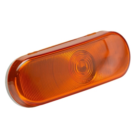 Stop/Turn/Tail Light, Oval, Yellow, 6-1/2