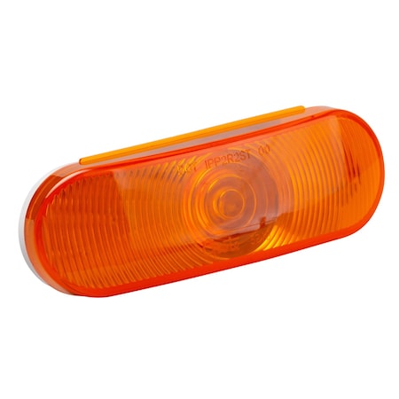Stop/Turn/Tail Light, Oval, Yellow, 6-1/4