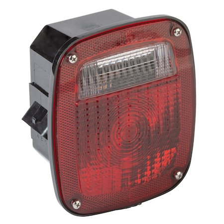 Stop/Turn/Tail Light, Square, Red, 5-3/4