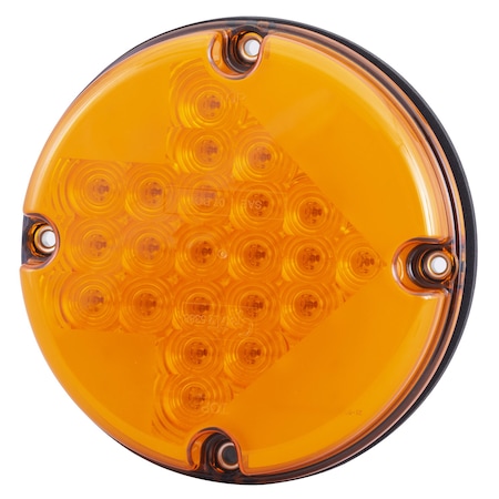 Turn Lamp, LED, 7 In, Arrow Pattern, Yellow MPN:53883