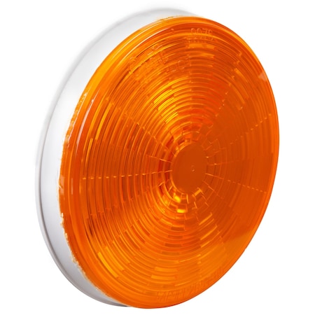 Stop/Tail/Trn Lamp, LED, Dia 4-5/16 In, Ylw MPN:54363