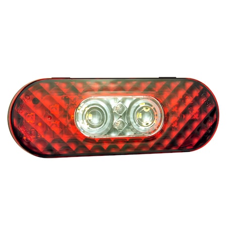Stop, Turn and Tail Light, Oval, Red MPN:54672