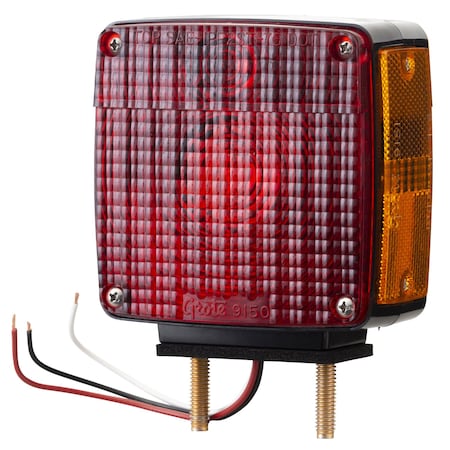 Stop/Turn/Tail Light, Square, Red, Yellow MPN:55410