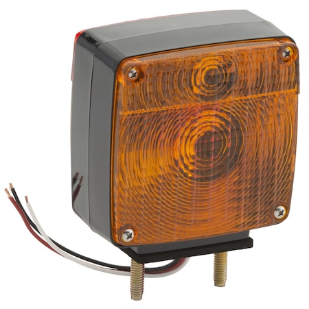Stop/Turn/Tail Light, Square, Red, Yellow MPN:55420