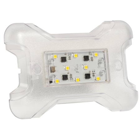 Dome Light, Rectangle, Clear, White MPN:61121