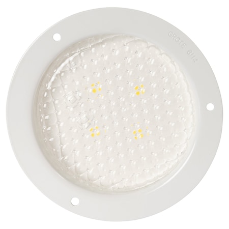 Dome Light, Round, Clear, White MPN:61141