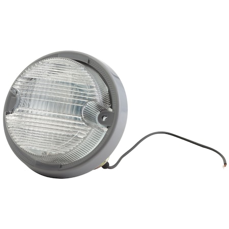 Back Up Lamp, Round, Gray, 3-7/8