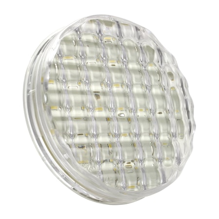 Back Up Lamp, Round, Clear, 4-5/16