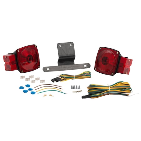 Submersible LED Kit, Square, Black/Red MPN:65440-5