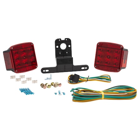 RED, LED TRAILER LIGHTING KIT, W/O CLR/MK MPN:65880-5