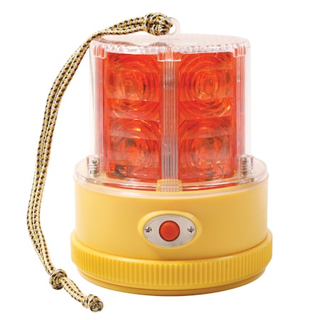 Warning Light, LED, Red, Mag, Rnd, 4-1/4 Dia MPN:77912
