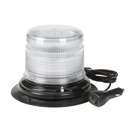 Flashing Beacon, White, 12V DC MPN:78861