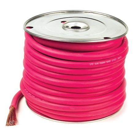 Battery Cable, Red, 4/0 Ga, 50 ft. Spool MPN:82-6716