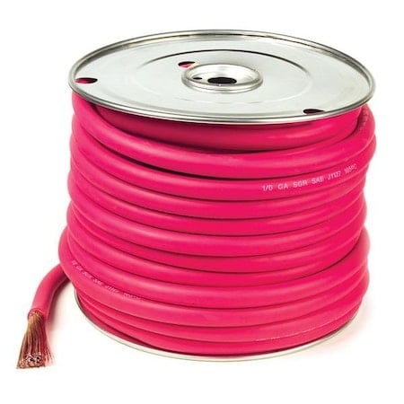Battery Cable, Red, 3/0 Ga, 100 ft. Spool MPN:82-6733