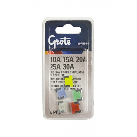 Low Profile Mini Fuse Led Assortment, PK5 MPN:82-ANS-I-5