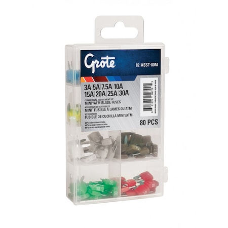 Mini Fuse Assortment, PK80 MPN:82-ASST-80M