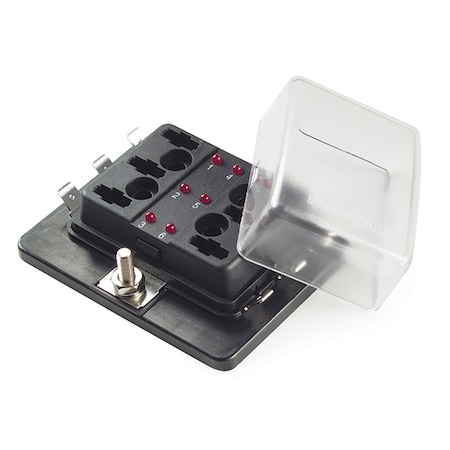 Led Fuse Panel, Min/Atm, 6 Slot and Cover MPN:82-BLM-I-306