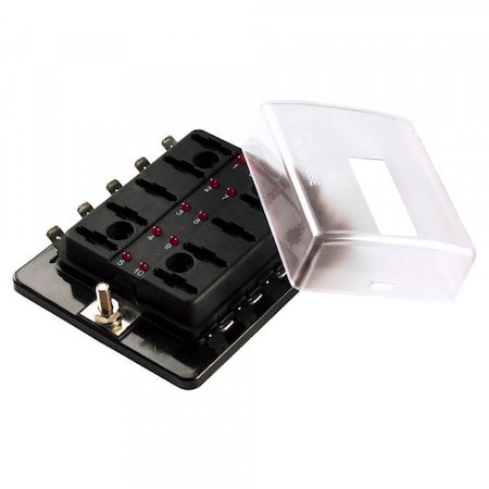 Led Fuse Panel, Min/Atm, 10 Slot and Cover MPN:82-BLM-I-310