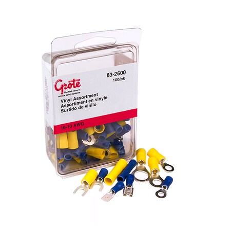 Assorted Terminals, 22-10 Ga, PK100 MPN:83-2600