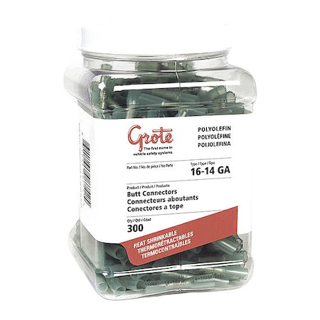 Hs Butt, Poly, 16-14 Ga, PK300 MPN:83-3350-3