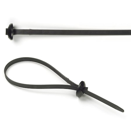 Button Head Tie, Black, 15