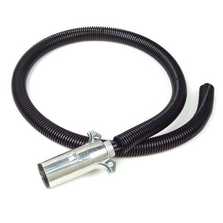Nylon Split Flex Tubing, Black, 5/8