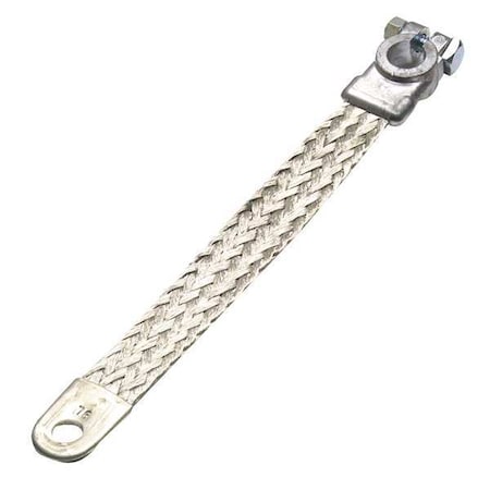 Battery Ground Strap, 2 ga., 3/8 In., Bolt, Length: 9 in MPN:84-9239