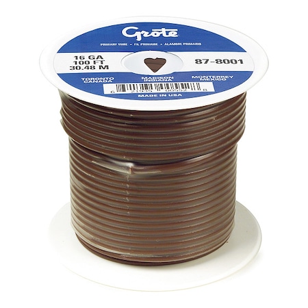 Automotive Cable, 18 AWG, Brown, 100 ft MPN:87-9201