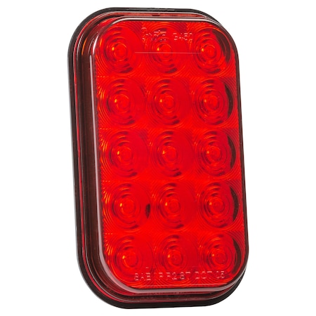 Stop/Turn/TailLight, Square, Red, 3-13/32