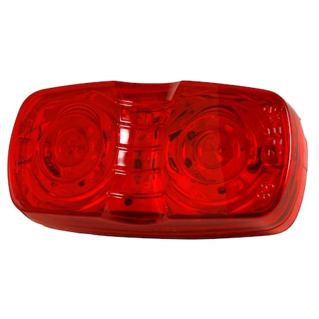 Clearance MarkerLamp, Rectangular, Red, 4