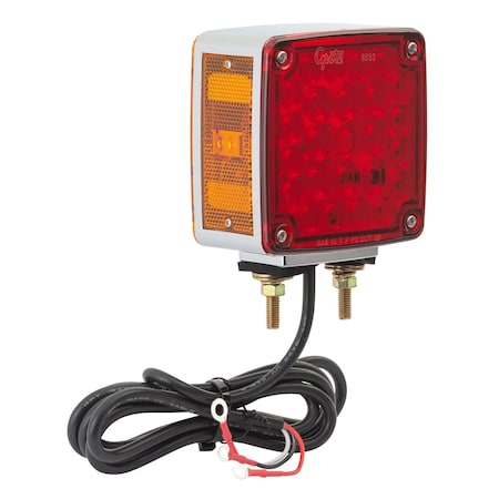 Two Sided Lamp, Side Marker, LH, Red/Yellow MPN:G5530
