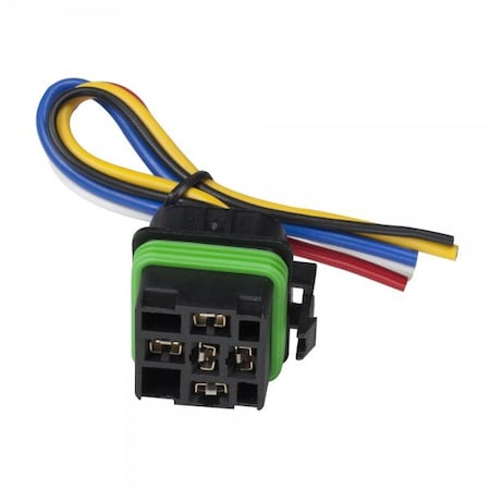 Relay Pigtail, 5 Pin, 12V, 12Ga MPN:84-1078