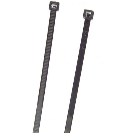 Cable Tie, 24 in L, 8 in Max Bundle Dia., Black, PA 6.6, 175 lb Strength, 50 PK MPN:83-6120