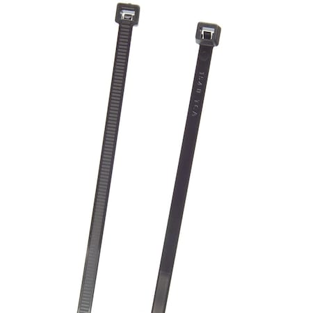 Cable Tie, 48 in L, 15 in Max Bundle Dia., Black, PA 6.6, 175 lb Strength, 50 PK MPN:83-6123