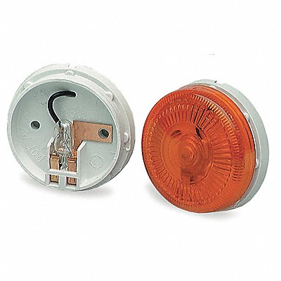 Clearance Marker Lamp FMVSS P2 PC Round MPN:45413