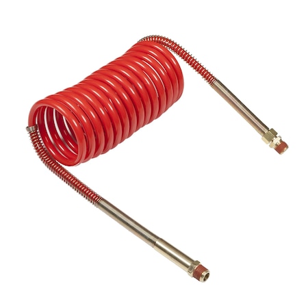 Coiled Air 15 ft., Red, 12