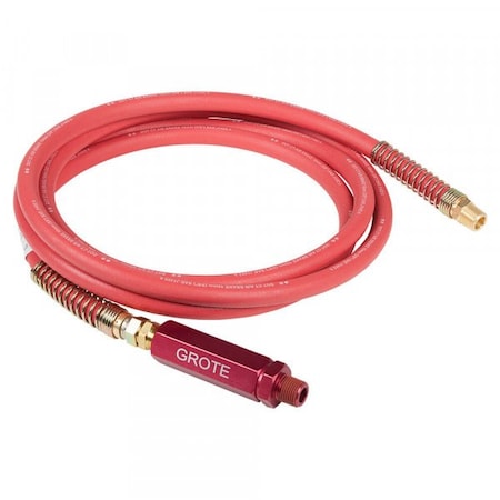 Rubber Air Hose 15 ft., Red, Red Anodized MPN:81-0115-RGR