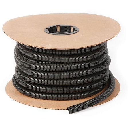Split Flex Tubing Spool, Black, 5/8